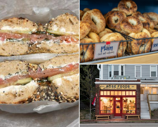 Bagels by the Sea: A Guide to Bagels in Maine cover photo collage