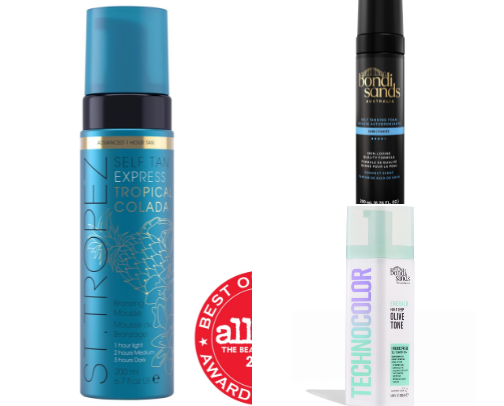 tanning products that work cover photo collage