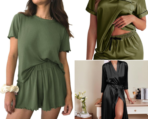 Womens sleepwear cover photo collage