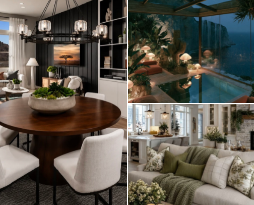 Dining/living room cover photo collage