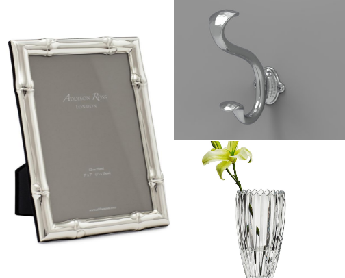 Crystal and silver cover photo collage