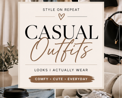 🤎 Casual Looks I"d Actually Wear cover photo collage