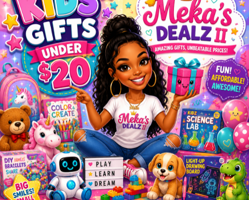 Kids Gifts Under $20! cover photo collage