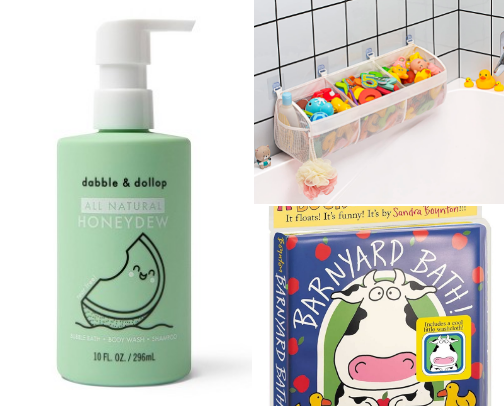 Toddler Bath Time cover photo collage