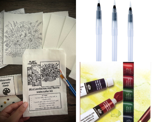 Watercolor supplies I recommend cover photo collage