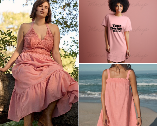 Bestest pink dresses out there cover photo collage