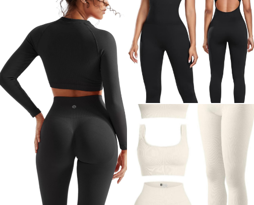 WORKOUT SETS FOR WOMEN cover photo collage