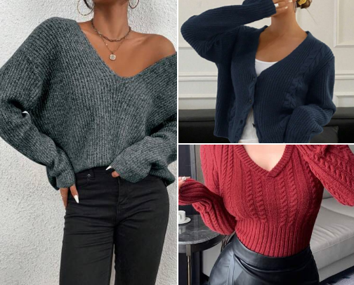 Sweaters/Cardigans cover photo collage