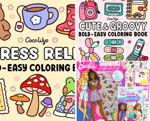 coloring books cover photo collage