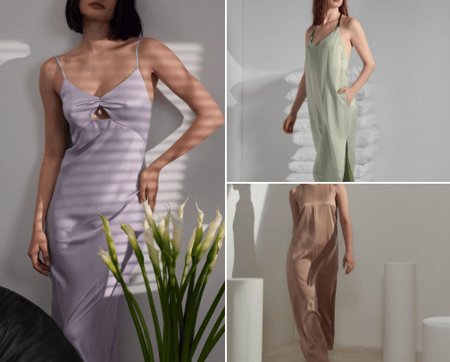 a woman should sleep in the most comfortable pajamas, and these are the recommendations😻 cover photo collage