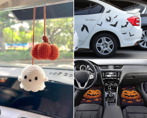 Dress the Car for Halloween cover photo collage