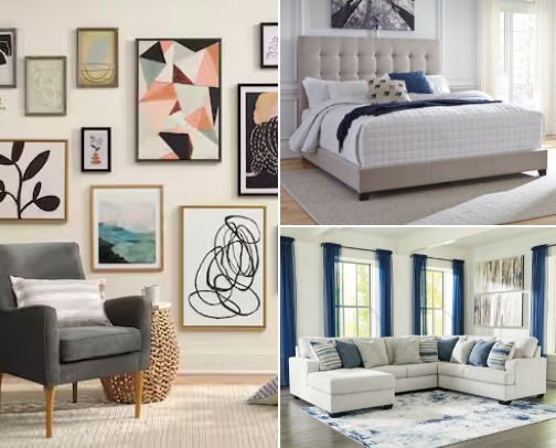 home decor/ calm corner cover photo collage