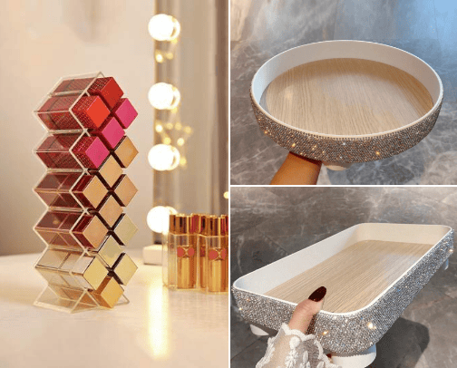 Makeup Tools and Organizers cover photo collage