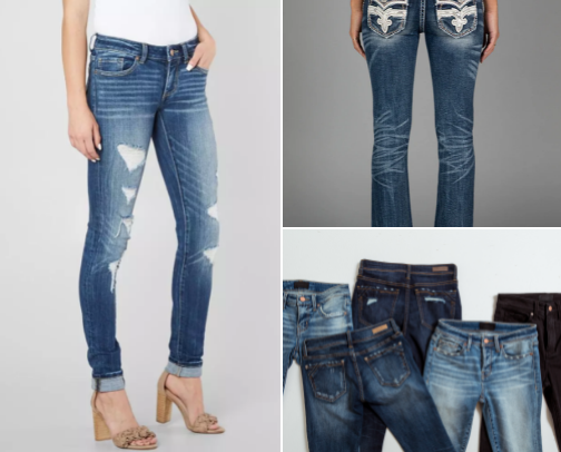 Denim you’ll see me in! Fits all shapes and sizes cover photo collage