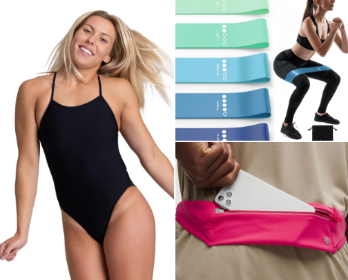 At home exercise | swim, running, pilates cover photo collage