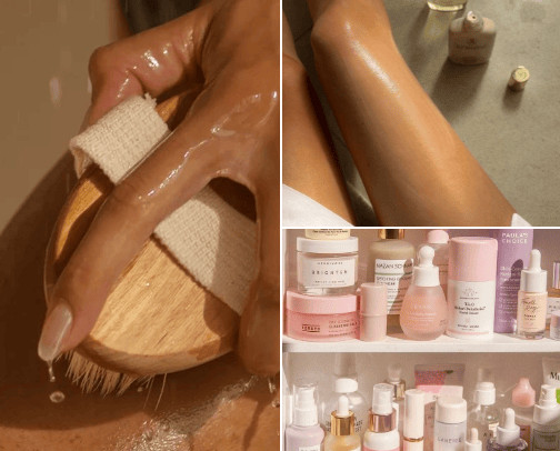 body care🧁 cover photo collage