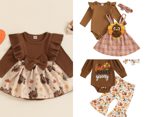 First Thanksgiving outfit ideas cover photo collage
