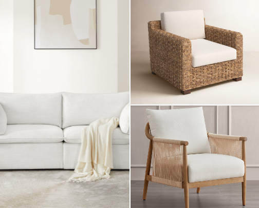 It's a Shore Thing: Coastal Living Room Picks on a Budget cover photo collage