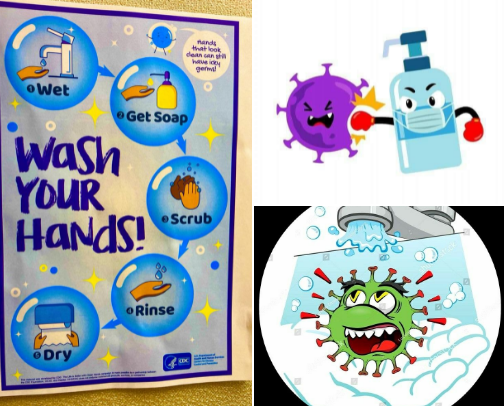 Handwash liquid, tissue, wipes ☘️ cover photo collage