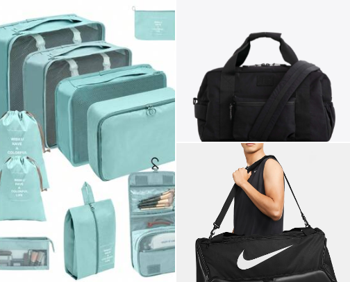 Travel Size essentials +Vacation grabs cover photo collage