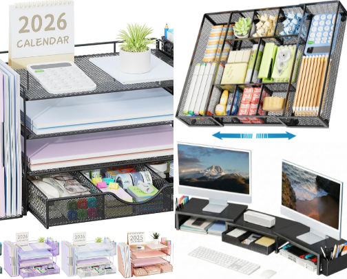 Desk Organization Ideas That Actually Work for WFH cover photo collage