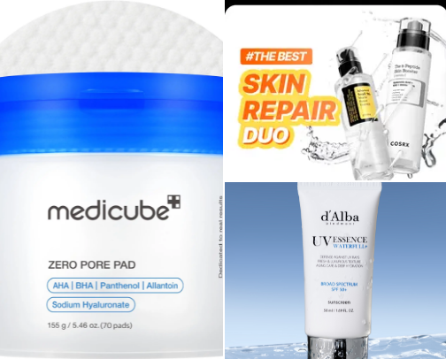 Skincare favorites cover photo collage