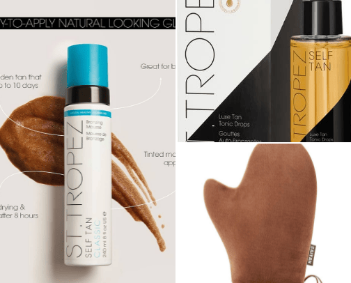 Self tan - sun kissed essentials cover photo collage