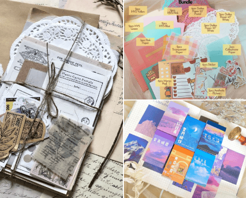 Journal stuffs cover photo collage