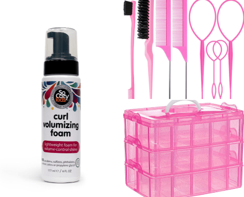 Toddler Girl Hair Essentials cover photo collage