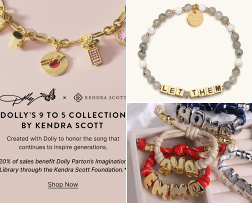 Jewelry that hits cover photo collage