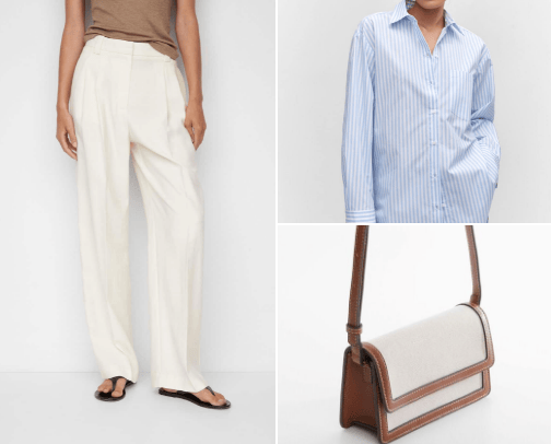 old money looks from MANGO cover photo collage