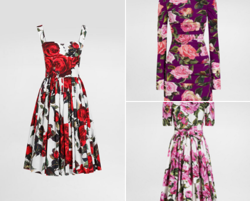 In Bloom: Floral Dresses That Never Go Out of Style cover photo collage