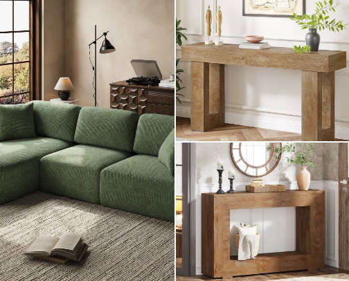 Affordable living room finds cover photo collage
