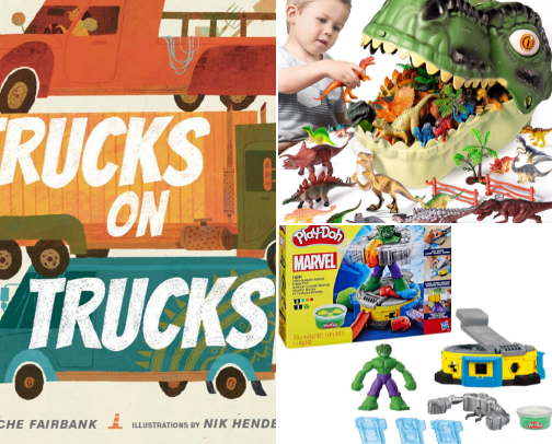 Gifts for FOUR year old boys cover photo collage