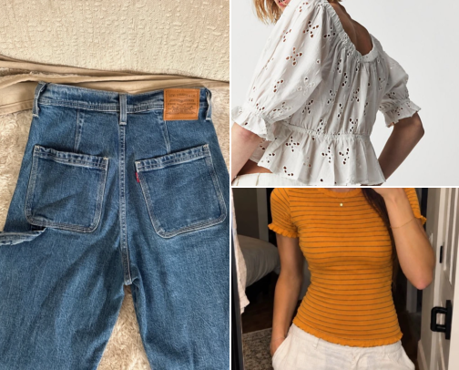 Hot girls shop the secondhand edit : cute clothes deserve a second life cover photo collage