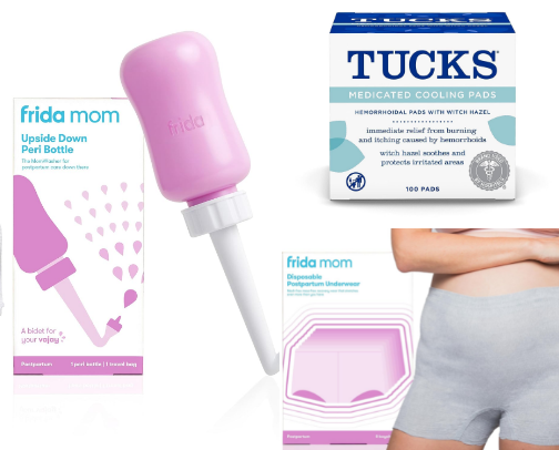 postpartum essentials cover photo collage