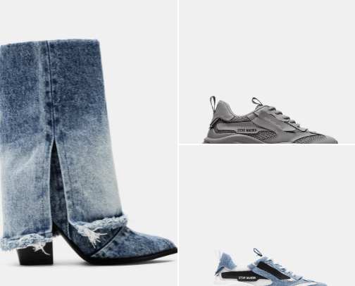 Shoes and boots cover photo collage