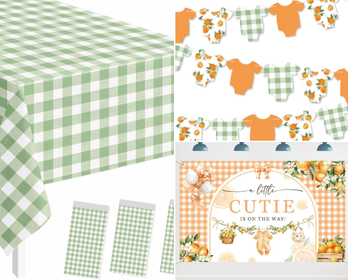 Baby Shower Decorations cover photo collage