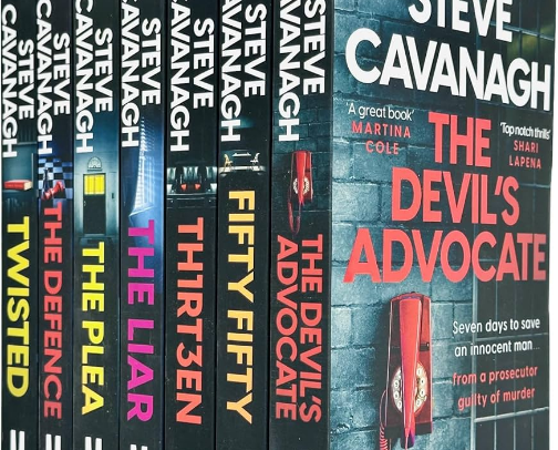 Steve Cavanagh cover photo collage