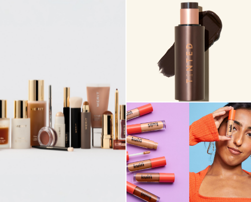 Makeup for mature skin cover photo collage