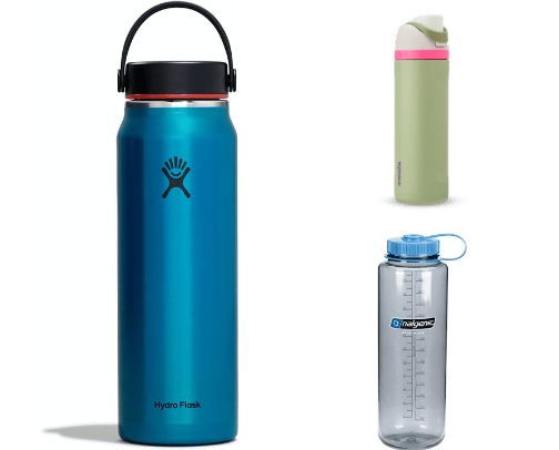 Essential Water Bottles and Flasks cover photo collage