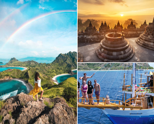 Indonesia Beautiful Places 🇮🇩 cover photo collage