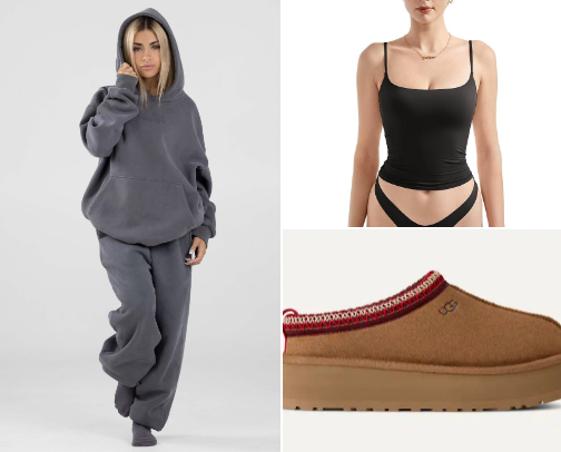 Clothes and shoes cover photo collage