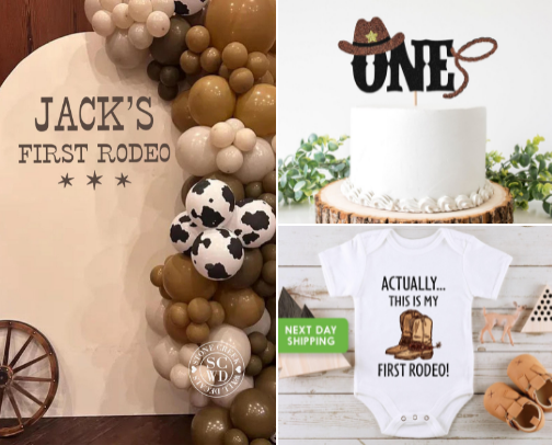 🤠 My First Rodeo – Birthday Party Picks cover photo collage