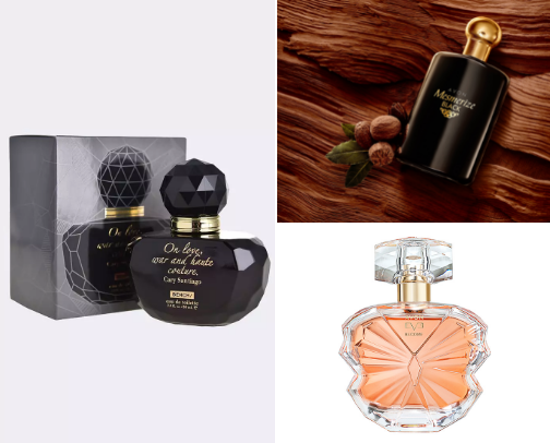 Smell Luxurious, Spend Less cover photo collage
