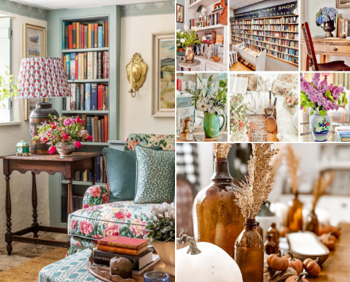 Cottage and/or farmhouse home decor is so lovely, that the look of it just makes me happy! cover photo collage