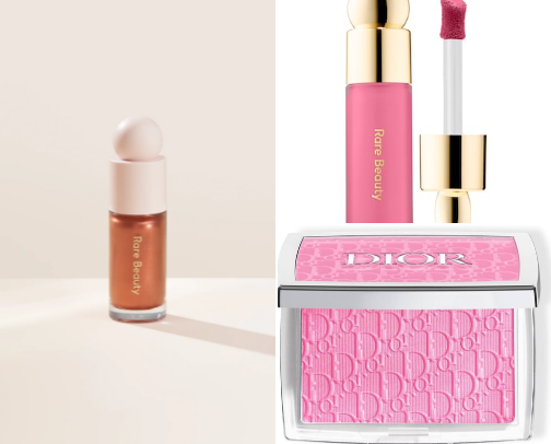 Blush and highlighter cover photo collage