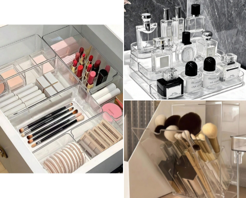 The Organizers That Level Up Any Vanity cover photo collage
