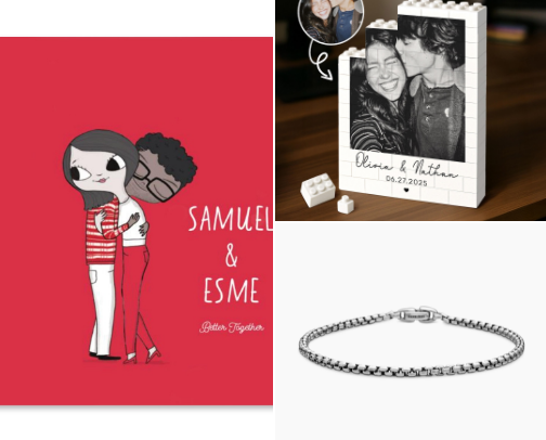 Valentine's Gift For Him cover photo collage