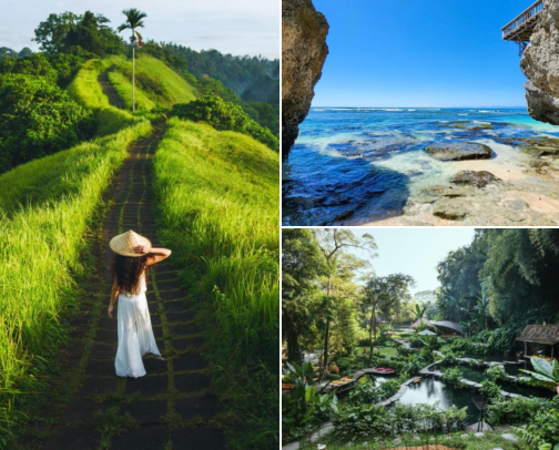 Aesthetic Cafes in Bali Worth Adding to Your Travel Bucket List cover photo collage